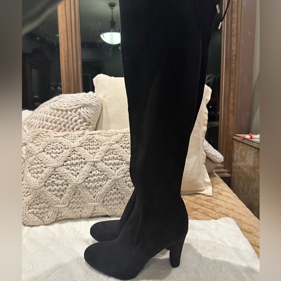 Sam Edelman “Kent” OTK black suede boots- Size 8.5 with ~3.5” heel - Picture 2 of 9